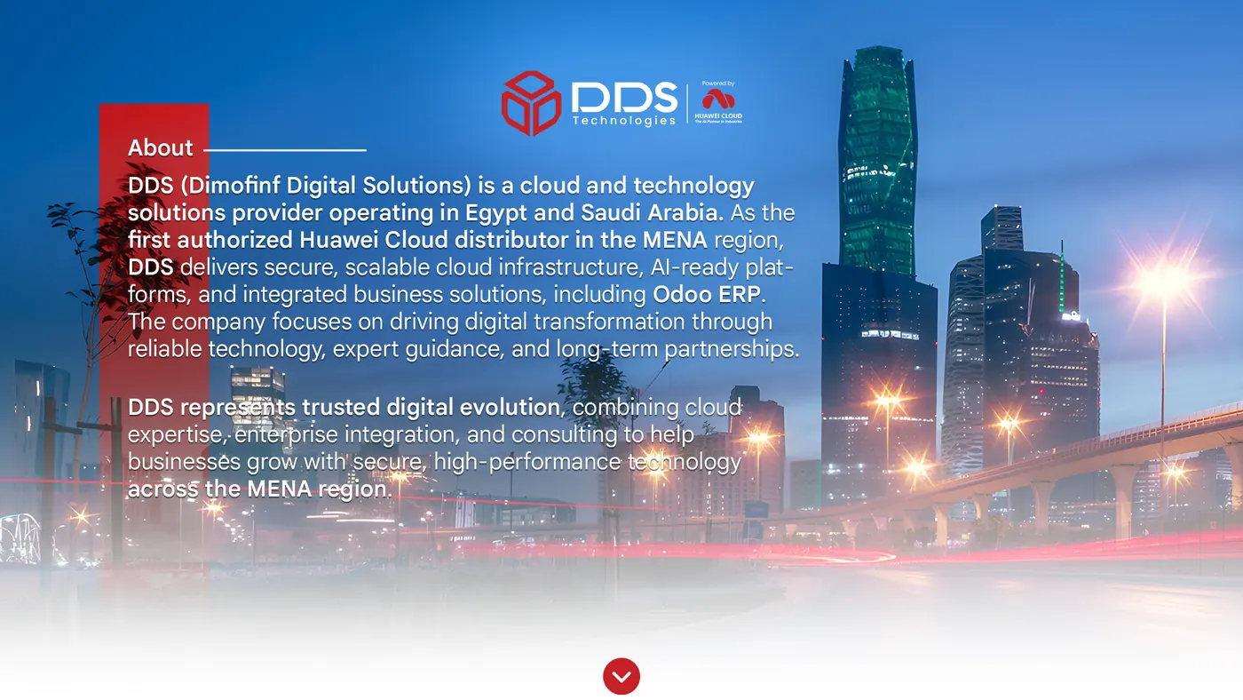 About DDS (Dimofinf Digital Solutions), a cloud and technology solutions provider in Egypt and Saudi Arabia